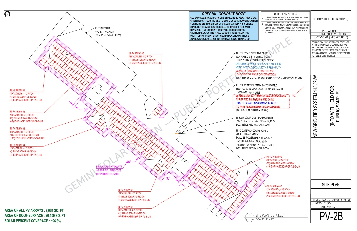 208Y Enphase Retirement Community - Site Plan