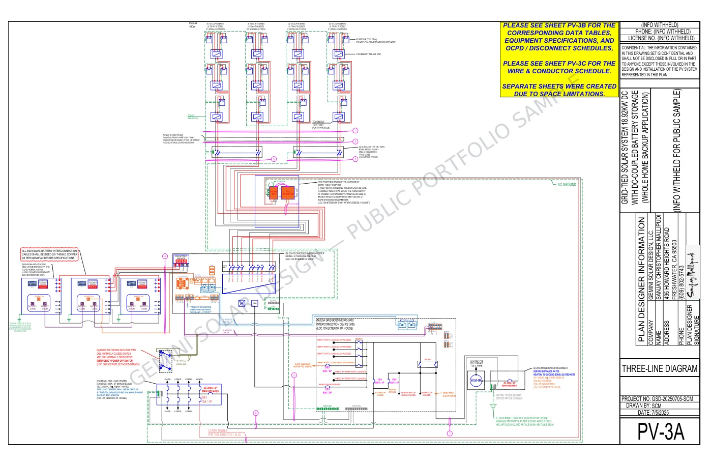 EG4 FlexBOSS + GridBOSS Roof Mount - Electrical Diagram